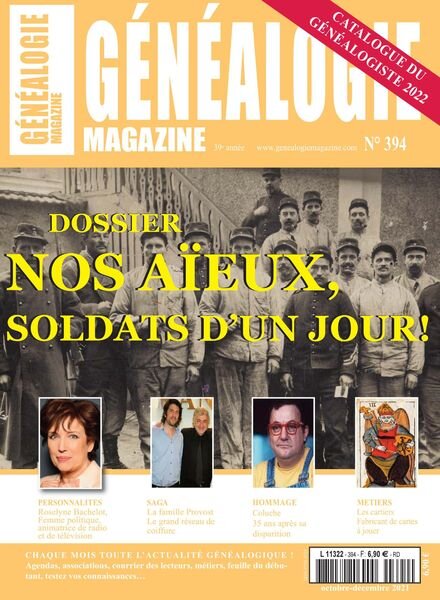 Genealogie – Octobre-Decembre 2021 Cover