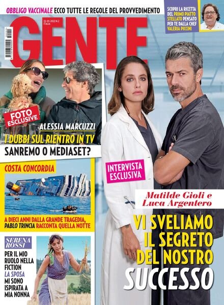 Gente Italia – 22 gennaio 2022 Cover