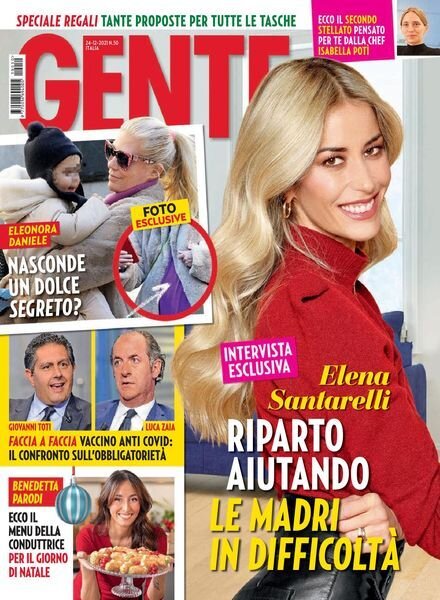 Gente Italia – 24 dicembre 2021 Cover