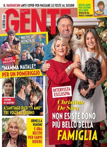 Gente Italia – 31 dicembre 2021 Cover