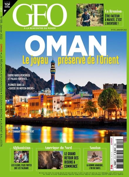 Geo France – Janvier 2022 Cover