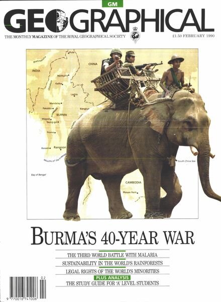 Geographical – February 1990 Cover
