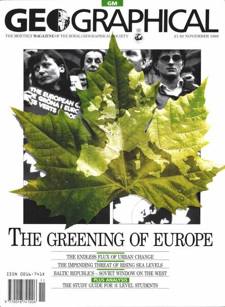 Geographical – November 1989 Cover
