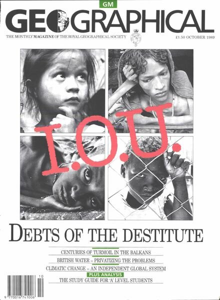 Geographical – October 1989 Cover