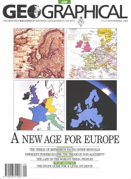 Geographical – September 1989 Cover