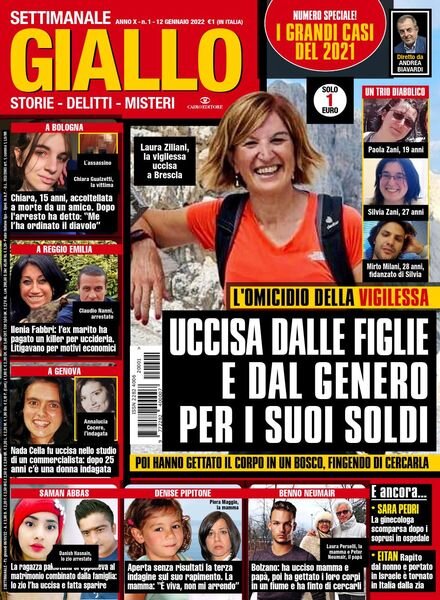 Giallo – 12 Gennaio 2022 Cover