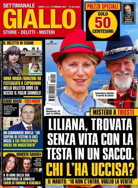 Giallo – 19 Gennaio 2022 Cover
