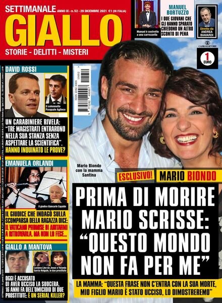 Giallo – 29 Dicembre 2021 Cover