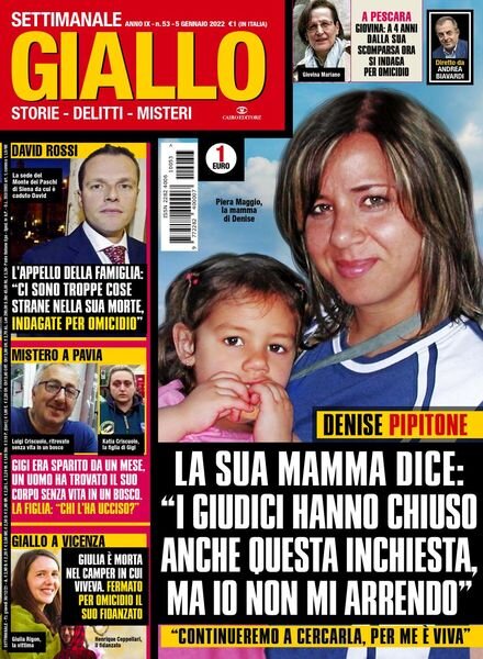 Giallo – 5 Gennaio 2022 Cover