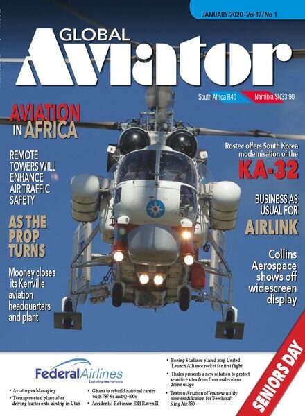 Global Aviator South Africa – January 2020 Cover