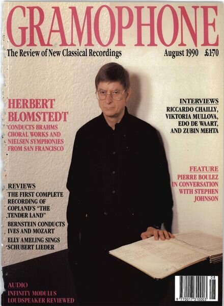 Gramophone – August 1990 Cover