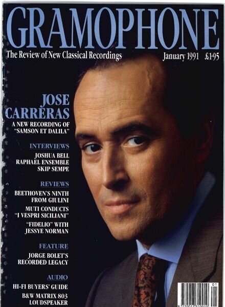 Gramophone – January 1991 Cover