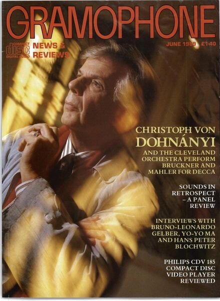 Gramophone – June 1989 Cover
