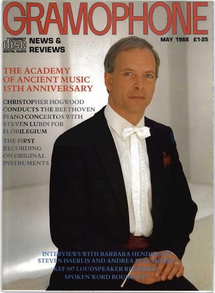 Gramophone – May 1988 Cover