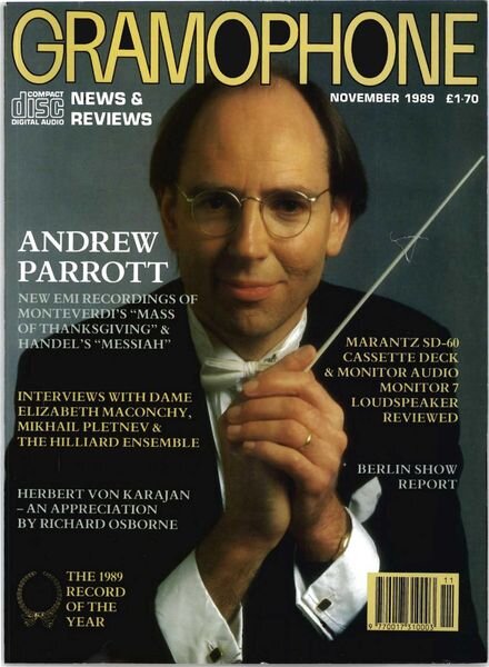 Gramophone – November 1989 Cover
