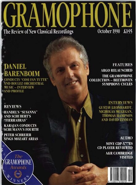 Gramophone – October 1990 Cover
