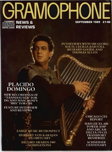 Gramophone – September 1989 Cover