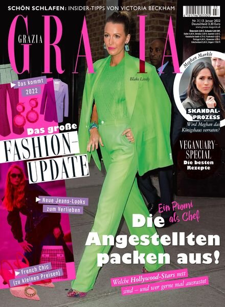 Grazia Germany – 13 Januar 2022 Cover