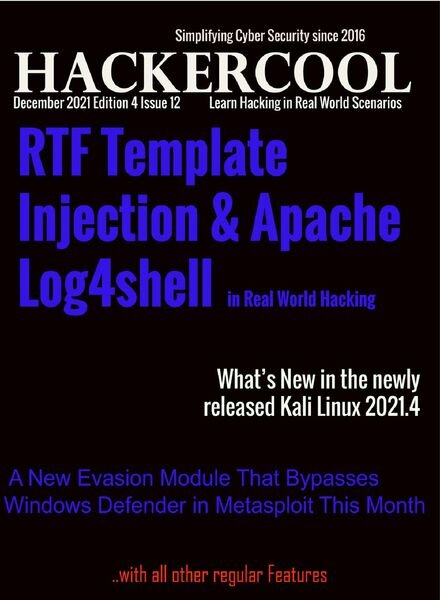Hackercool – December 2021 Cover