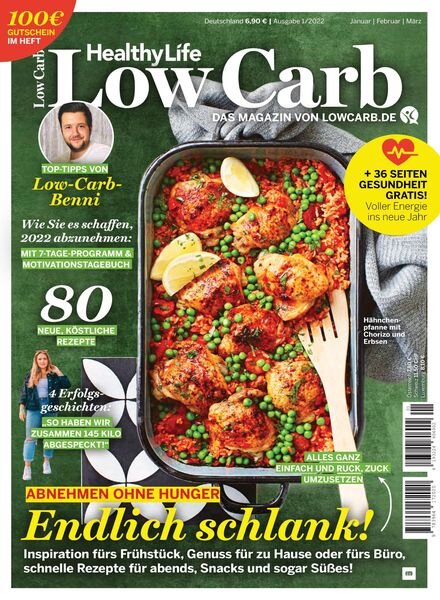 Healthy Life Low Carb – Februar 2022 Cover