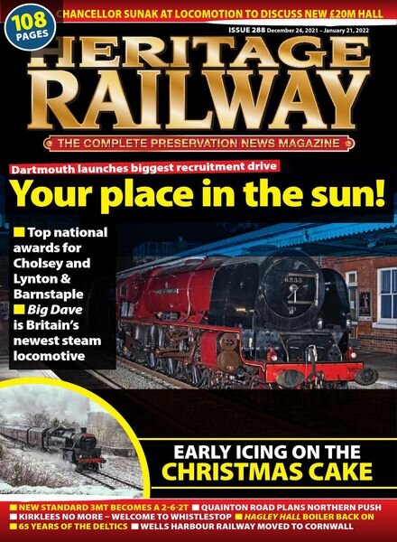 Heritage Railway – Issue 288 – December 24, 2021 Cover