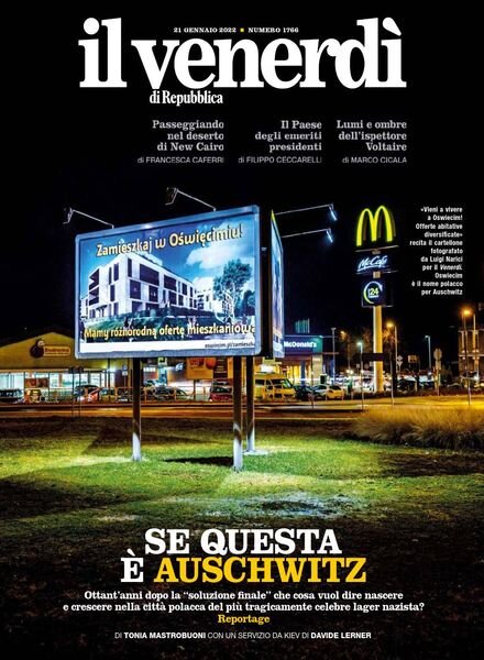 Il Venerdi di Repubblica – 21 Gennaio 2022 Cover