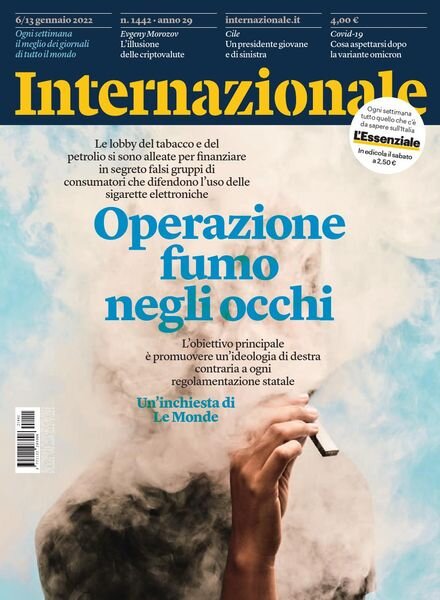 Internazionale – 6 Gennaio 2022 Cover