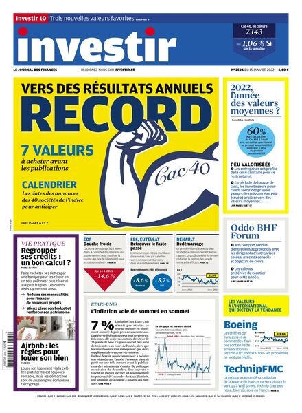 Investir – 15 Janvier 2022 Cover