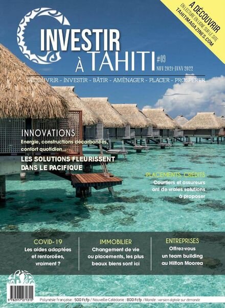 Investir a Tahiti – Novembre 2021 – Janvier 2022 Cover