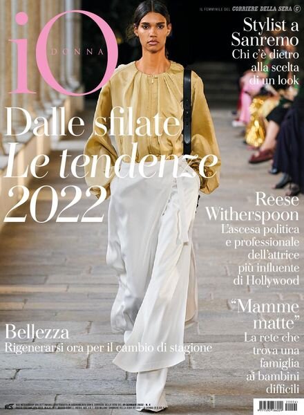 Io Donna del Corriere della Sera – 29 gennaio 2022 Cover