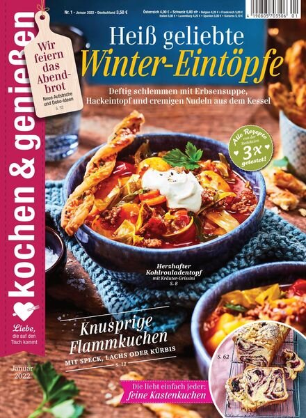 kochen & geniessen – Dezember 2021 Cover