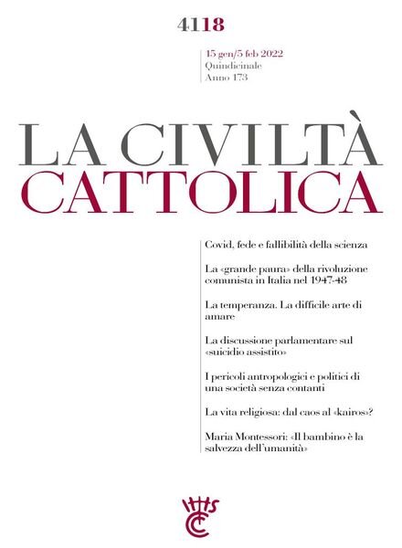 La Civilta Cattolica – 15 Gennaio 2022 Cover