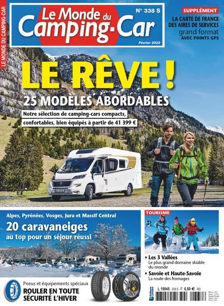 Le Monde du Camping-Car – fevrier 2022 Cover