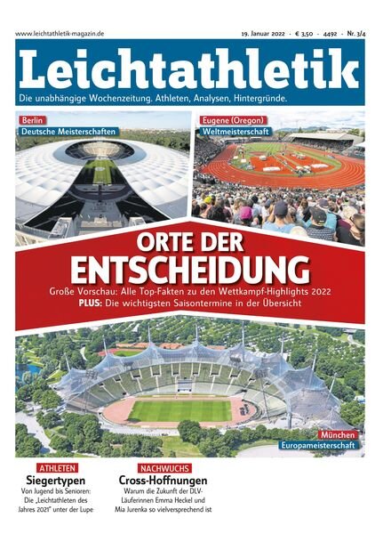 Leichtathletik – 18 Januar 2022 Cover