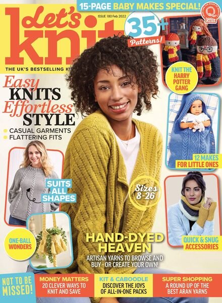 Let’s Knit – February 2022 Cover
