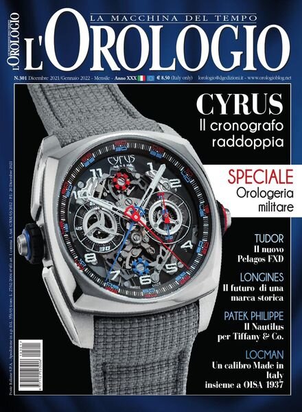 l’Orologio – Dicembre 2021 – Gennaio 2022 Cover