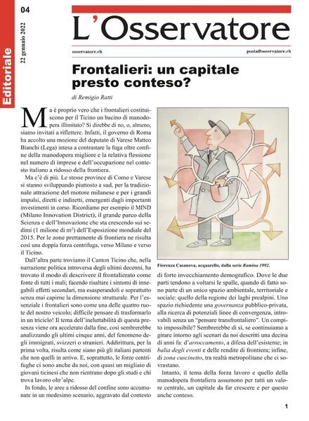 L’Osservatore – 22 gennaio 2022 Cover