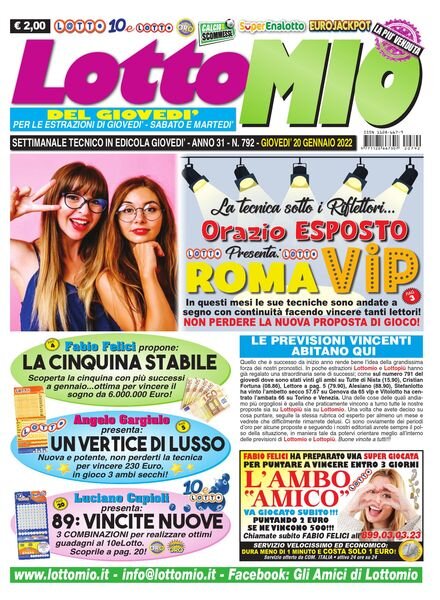 Lottomio del Giovedi – 20 Gennaio 2022 Cover