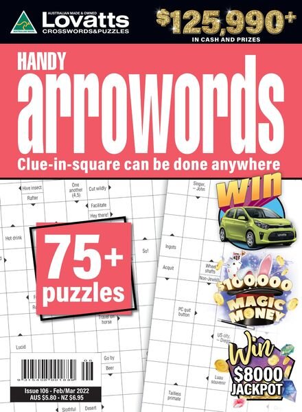 Lovatts Handy Arrowords – 23 January 2022 Cover