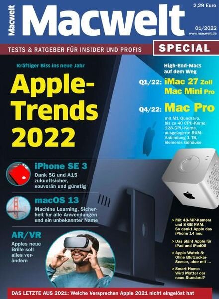 Macwelt Special – Januar 2022 Cover