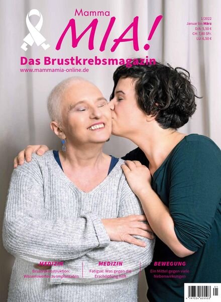 Mamma Mia! Brustkrebsmagazin – Nr 1 2022 Cover