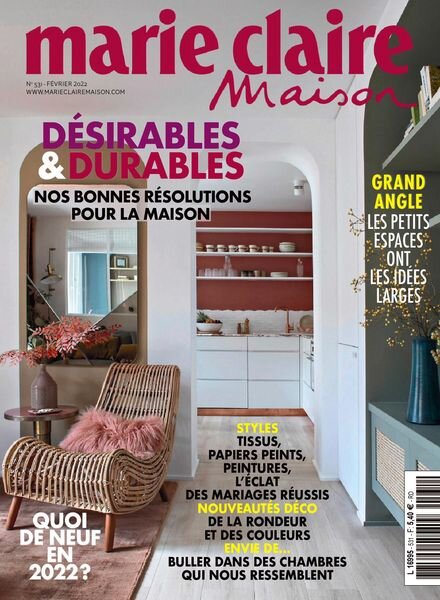 Marie Claire Maison France – fevrier 2022 Cover