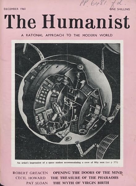 New Humanist – The Humanist, December 1960 Cover