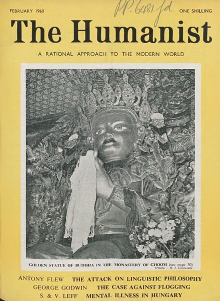 New Humanist – The Humanist, February 1960 Cover
