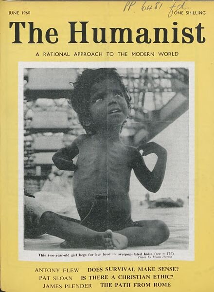 New Humanist – The Humanist, June 1960 Cover
