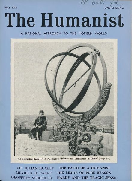 New Humanist – The Humanist, May 1960 Cover