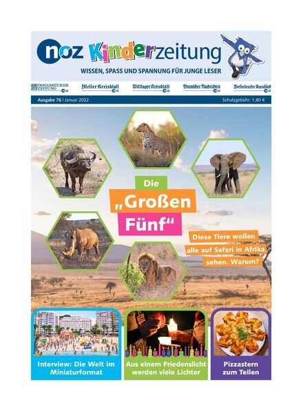 noz Kinderzeitung – Januar 2022 Cover