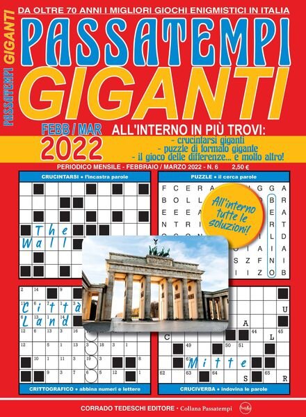 Passatempi Giganti – 14 gennaio 2022 Cover