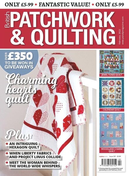 Patchwork & Quilting UK – February 2022 Cover