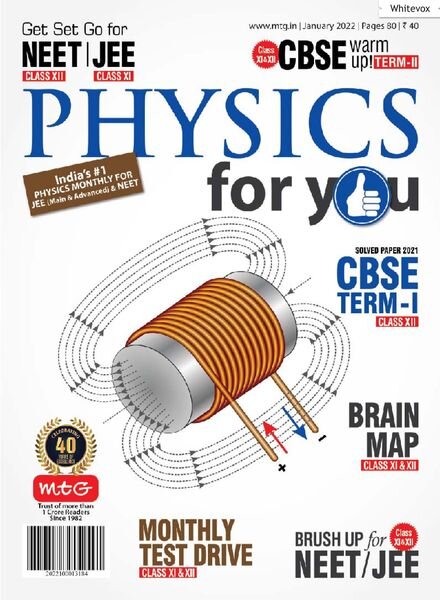 Physics For You – January 2022 Cover